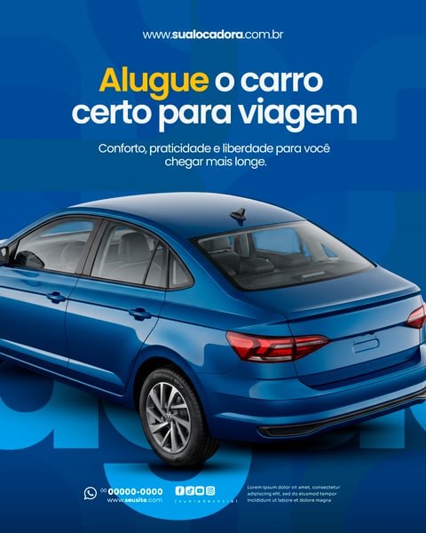 LOCADORA DE VEÍCULOS SOCIAL MEDIA PSD EDITÁVEL 9