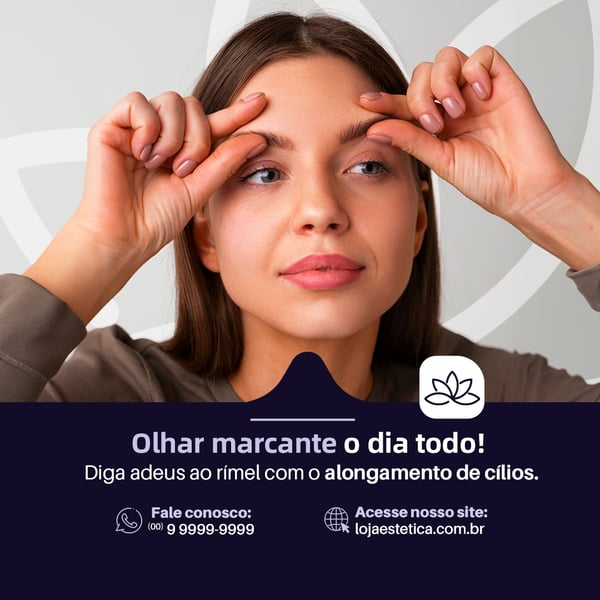 DERMATOLOGISTA ALONGAMENTO DE CÍLIOS FEED PSD EDITÁVEL