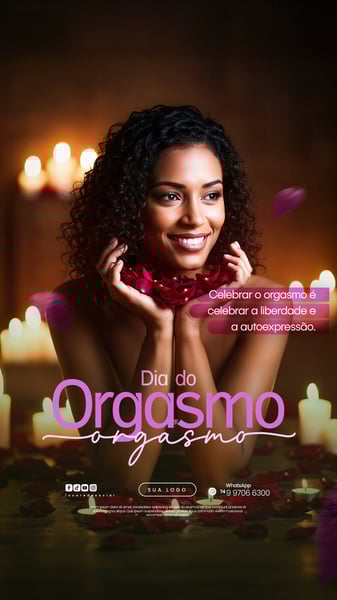 31 DE JULHO - DIA DO ORGASMO - FLYER SOCIAL MEDIA PSD EDITÁVEL