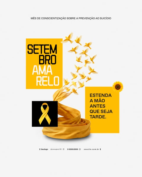CAMPANHA SETEMBRO AMARELO FLYER SOCIAL MEDIA 7