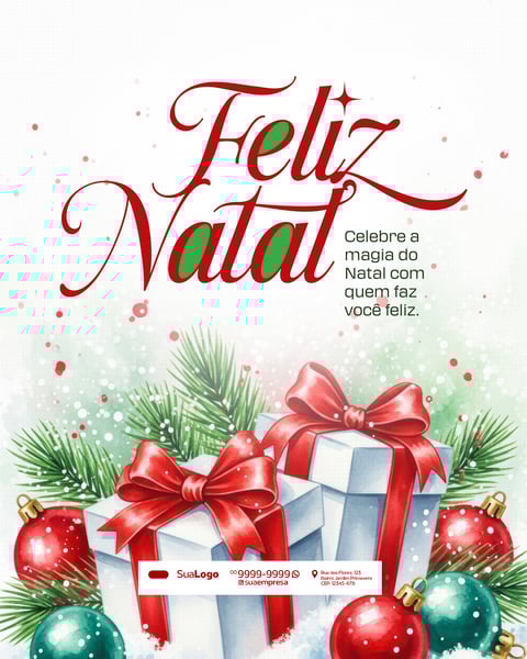 FELIZ NATAL 25 DEZEMBRO SOCIAL MEDIA (3) PSD EDITÁVEL
