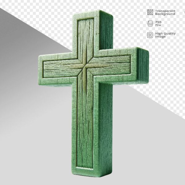 CRUZ DE MADEIRA- ELEMENTO 3D PARA COMPOSIÇÃO