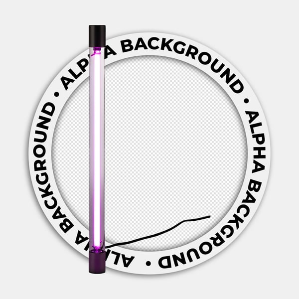 LÂMPADA BASTÃO ROXA NEON 02