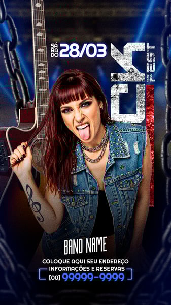 FLYER STORY EVENTO SHOW ROCK SOCIAL MEDIA PSD EDITÁVEL 05