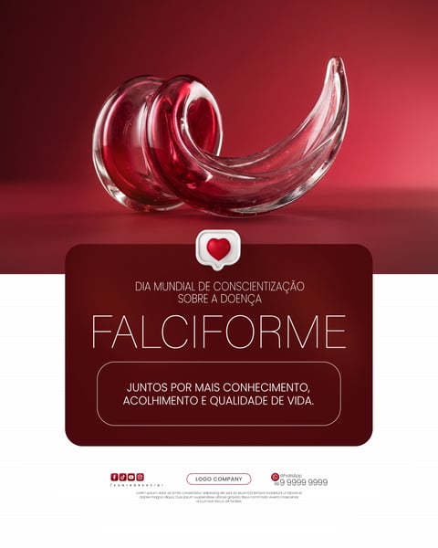 DIA MUNDIAL DE CONSCIENTIZAÇÃO SOBRE A DOENÇA FALCIFORME SOCIAL MEDIA PSD EDITÁVEL 3