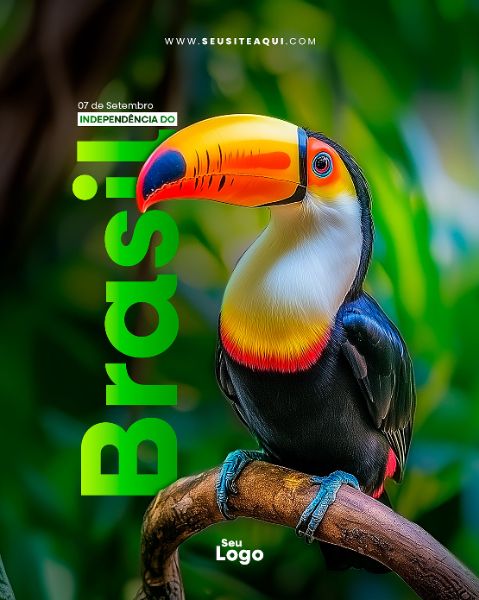 FEED VERTICAL - DIA DA INDEPENDÊNCIA DO BRASIL | SOCIAL MEDIA | PSD EDITÁVEL