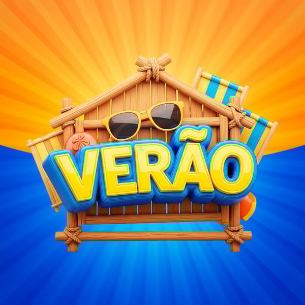 SELO 3D PARA OFERTAS DE VERÃO MODELO 07