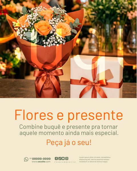 FLORICULTURA SOCIAL MEDIA PSD EDITÁVEL 9