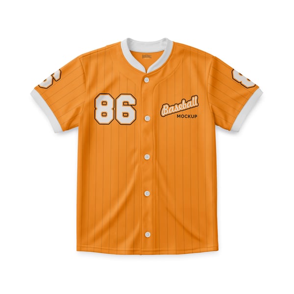 CAMISETA DE BEISEBOL PSD EDITÁVEL MOCKUP