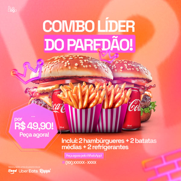 COLEÇÃO BIG BROTHER BURGERS SOCIAL MEDIA PSD EDITAVEL