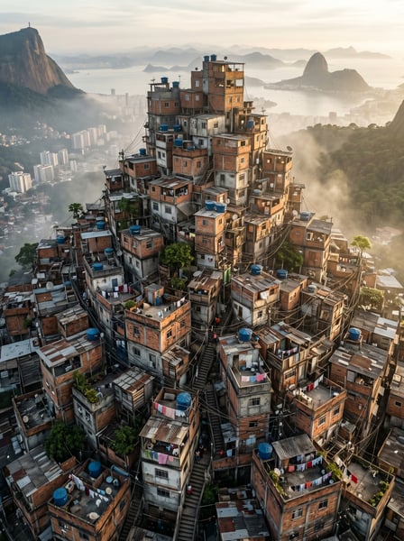 ACRÓPOLE DE TIJOLOS UMA PERSPECTIVA VERTICAL DA FAVELA NO RIO DE JANEIRO 1
