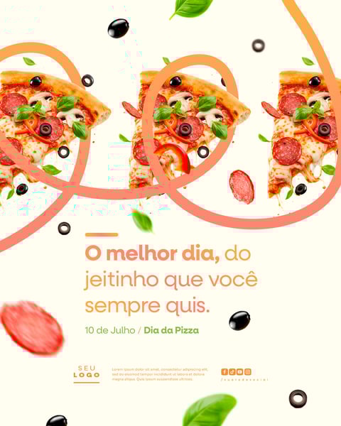 DIA DA PIZZA 10 DE JULHO SOCIAL MEDIA PSD EDITÁVEL FEED 2