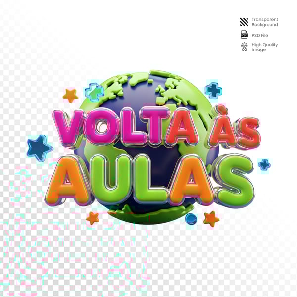 Selo 3D Volta às Aulas