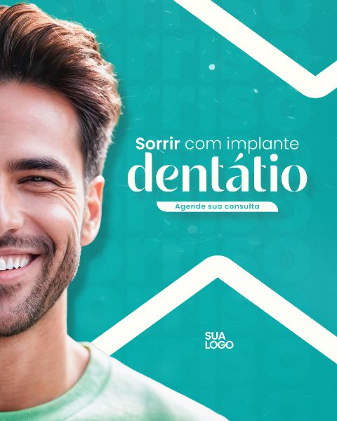 CAMPANHA CLÍNICA ODONTOLÓGICA CONSULTÓRIO DENTISTA MÍDIA SOCIAL PSD EDITÁVEL