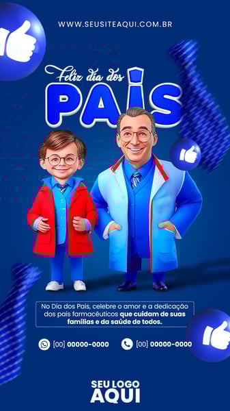 POST STORY - FELIZ DIA DOS PAIS