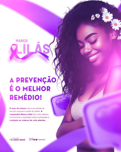 MARÇO LILÁS FEED