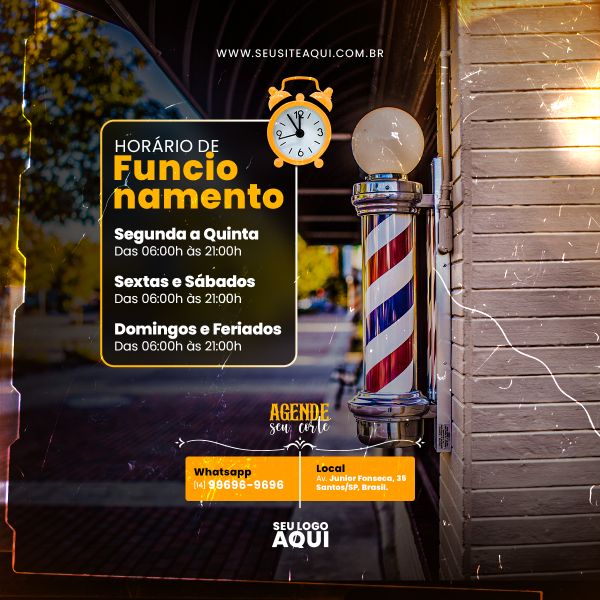 BARBEARIA, BARBEIRO, CABELELEIRO - SOCIAL MEDIA - PSD EDITÁVEL