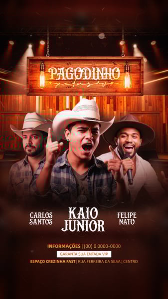 FLYER EVENTOS ARTISTAS SHOWS FESTA - SOCIAL MEDIA PSD EDITÁVEL 17