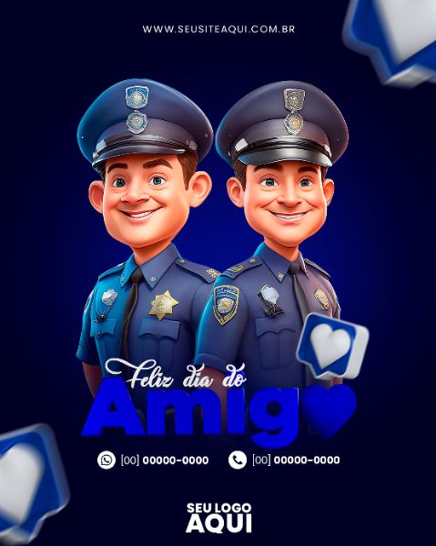 FEED VERTICAL - FELIZ DIA DO AMIGO | SOCIAL MEDIA | PSD EDITÁVEL