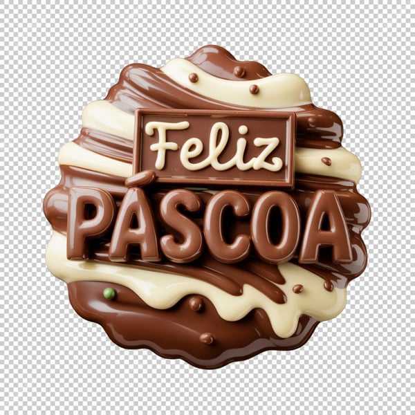 SELO 3D PNG FELIZ PÁSCOA PNG SELO 3D FELIZ PÁSCOA PNG