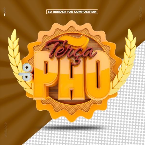 SELO 3D TERÇA DO PÃO