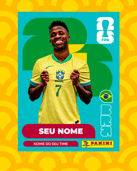 Figurinha da Copa do Mundo 2026 PSD Editável