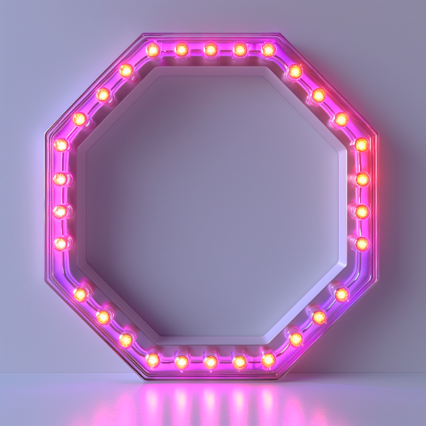 ELEMENTO COM LUZES EM 3D | IMAGEM