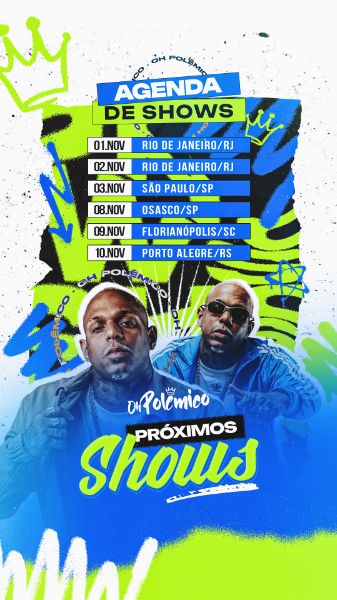 FLYER AGENDA PRÓXIMOS SHOWS MC FUNK STORY