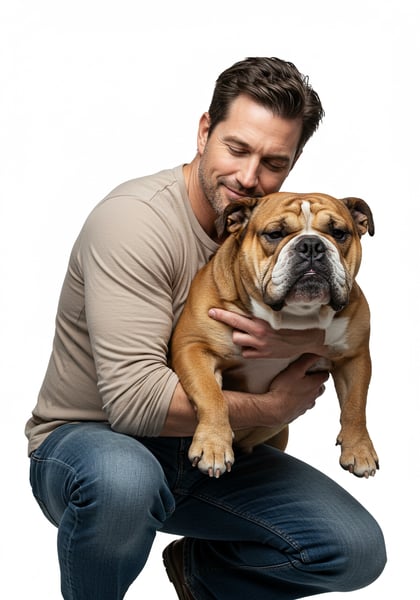 PAI COM SEU PET FELIZ DIA DOS PAIS 2