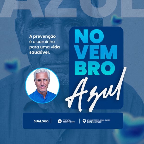 NOVEMBRO AZUL MÊS CONSCIENTIZAÇÃO CONTRA O CÂNCER DE PRÓSTATA 3
