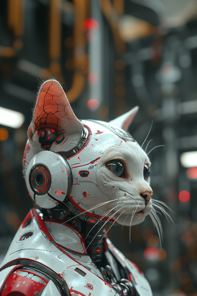 GATO ROBOTICO - FUTURISTA