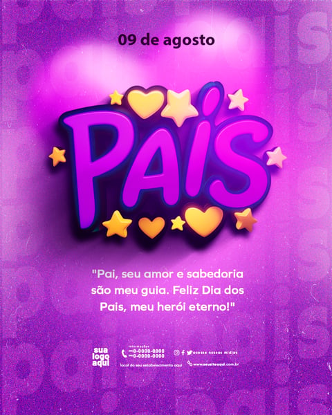 09 DE AGOSTO DIA DOS PAIS FEED 5