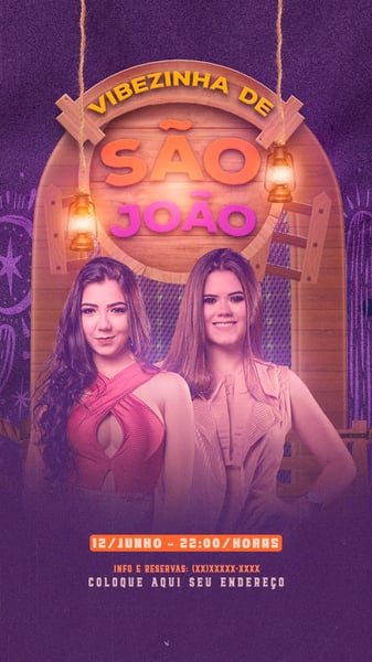 FLYER EVENTO SÃO JOÃO STORIES