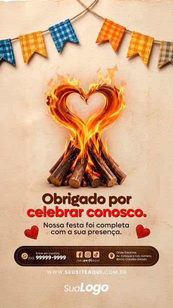 STORY FESTA JUNINA SÃO JOÃO SOCIAL MEDIA TEMPLATE PSD EDITÁVEL 13