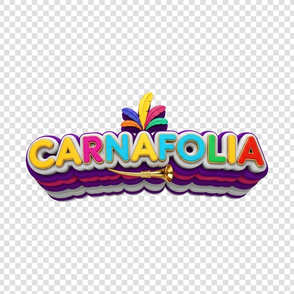 SELO 3D CARNAFOLIA COM VUVUZELA PENAS COLORIDAS 03