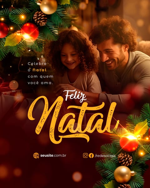 25 DE DEZEMBRO FELIZ NATAL FEED PSD EDITÁVEL