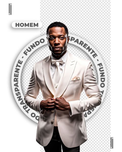 HOMEM NEGRO | FELIZ ANO NOVO | IMAGEM SEM FUNDO | PNG | PSD EDITÁVEL