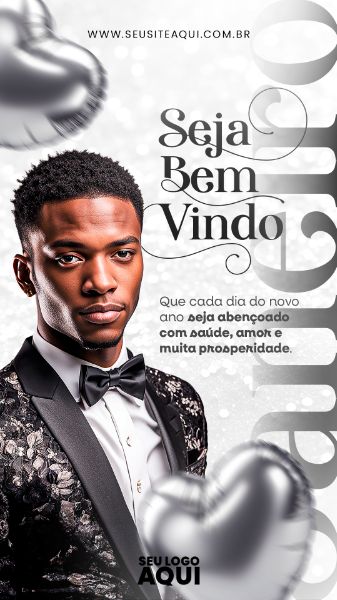 STORY | SEJA BEM VINDO JANEIRO | BEM VINDO 2024 | FELIZ ANO NOVO| PSD EDITÁVEL