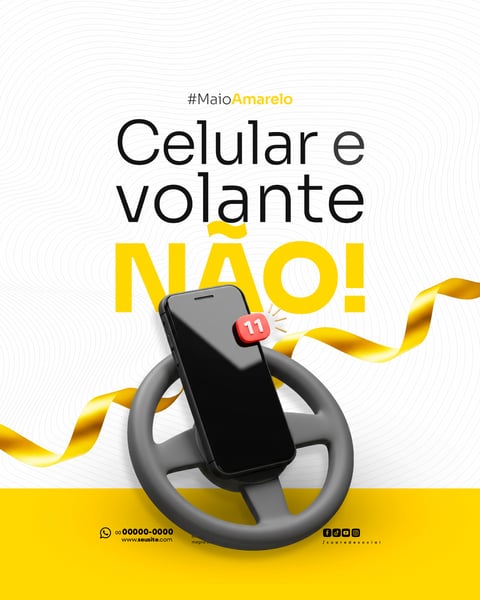 MAIO AMARELO CAMPANHA DE CONSCIENTIZAÇÃO SOBRE SEGURANÇA NO TRÂNSITO E VALORIZAÇÃO DA VIDA SOCIAL MEDIA FEED