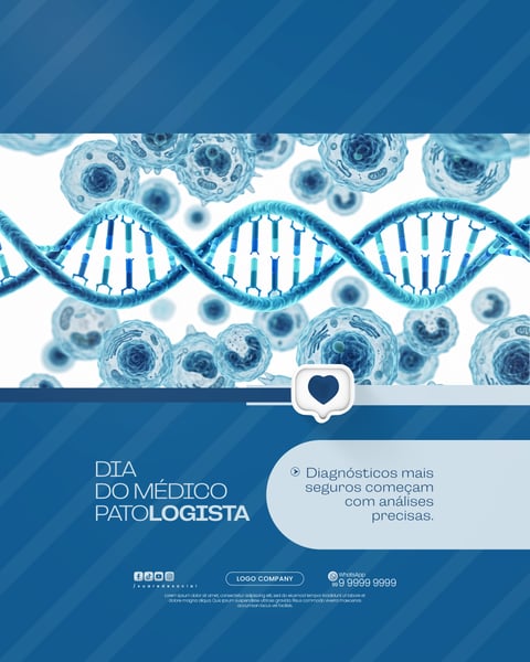 DIA DO MÉDICO PATOLOGISTA CARTAZ HOMENAGEM LABORATÓRIO SOCIAL MEDIA PSD EDITÁVEL 1