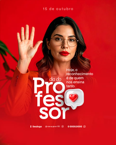 DIA DO PROFESSOR SOCIAL MEDIA PSD FLYER 6