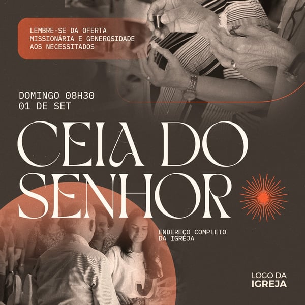 CULTO DE CEIA DOMINGO 2 PSD EDITÁVEL