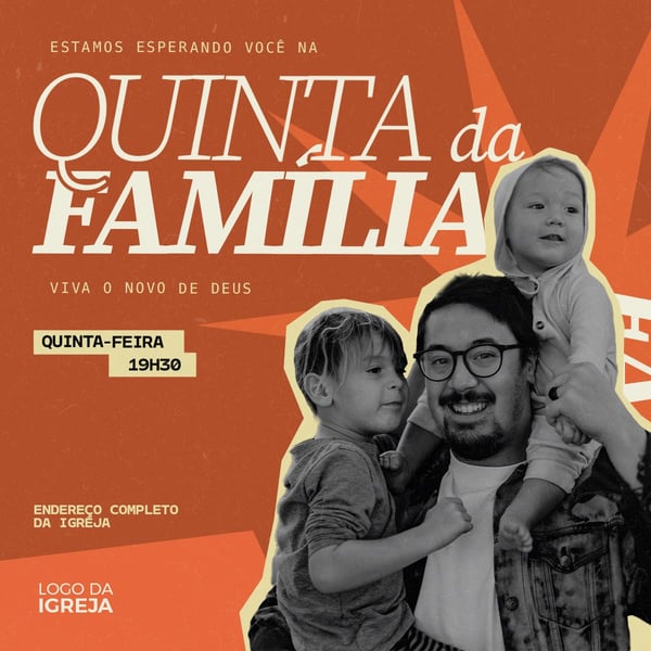 CULTO DA FAMÍLIA QUINTA 4 PSD EDITÁVEL