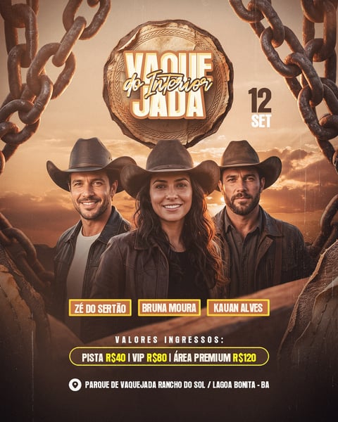 FLYER VAQUEADA DO INTERIOR FEED PSD EDITÁVEL
