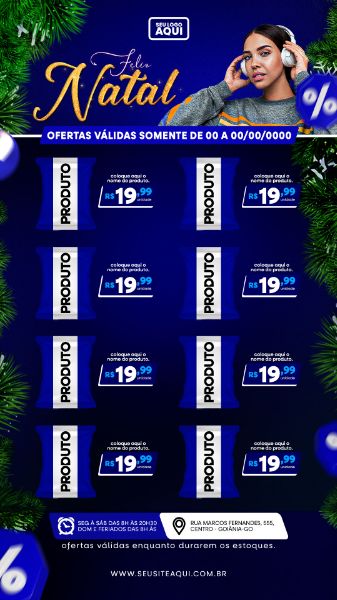 STORY | TABLÓIDE | FOLHETO | FELIZ NATAL | PSD EDITÁVEL