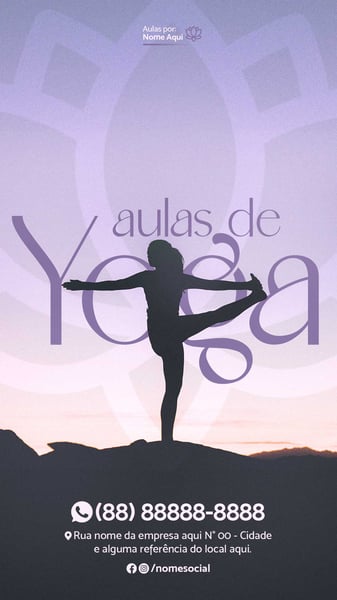 POST AULAS DE YOGA STORIES