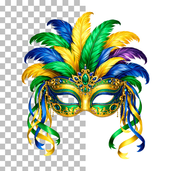 MÁSCARA DE CARNAVAL EM PNG