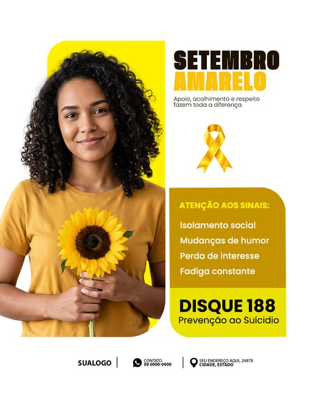 SETEMBRO AMARELO MÊS DE PREVENÇÃO AO SUICÍDIO SOCIAL MEDIA 2