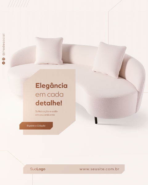 LOJA DE MÓVEIS E DECORAÇÃO SOCIAL MEDIA FEED VERTICAL