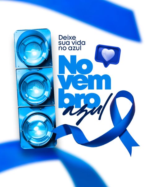 FEED NOVEMBRO AZUL - SOCIAL MEDIA FLYER